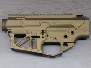 Lightweight Skeletonized AR-10 308 SR25 Stripped Receiver Set, Cerakote, Billet