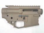 Cerakote FDE AR15 Ambi Stripped Receiver Set, Billet