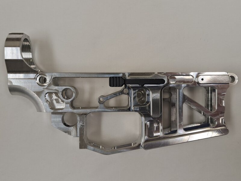 AR15 Ultra Skeletonized Ambidextrous Stripped Lower Receiver, Raw Billet, Lightweight