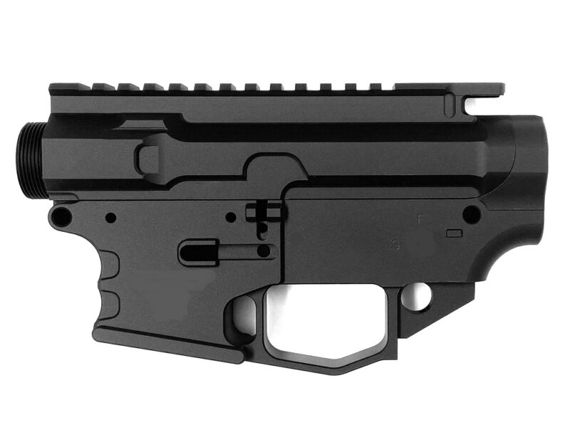 Anodized AR9 80 Percent Lowers Colt Receiver Set