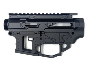 Ultra Skeleton Ambi AR9 80 Percent Lower Receiver Set With Upper, 9mm Colt, Anodized Billet For Sale