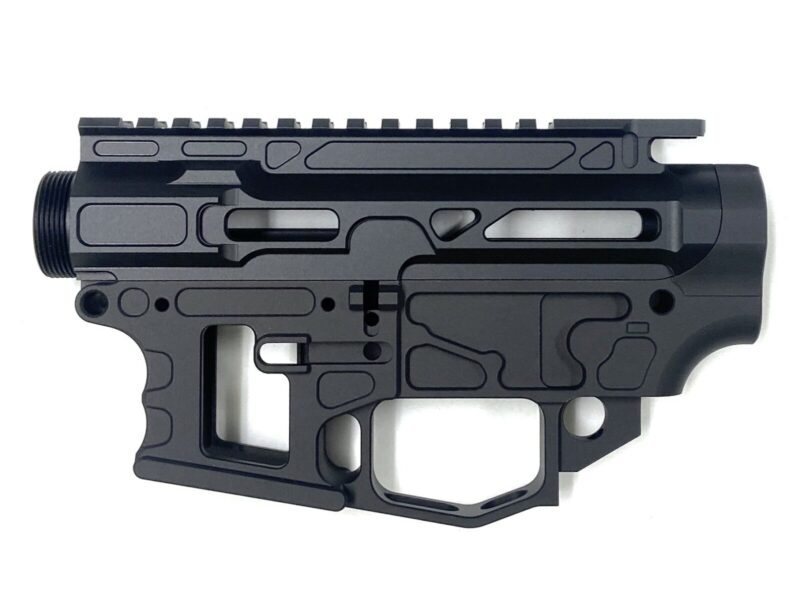 Ultra Skeleton Ambi AR9 80 Percent Lower Receiver Set With Upper, 9mm Colt, Anodized Billet For Sale