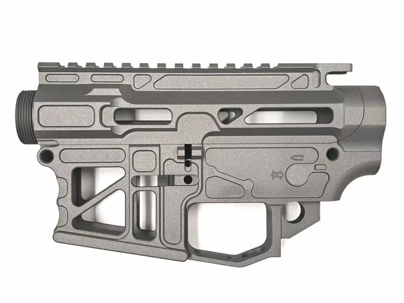 Skeletonized Ambi AR-15 80% Receiver Set Billet - 80% Lowers