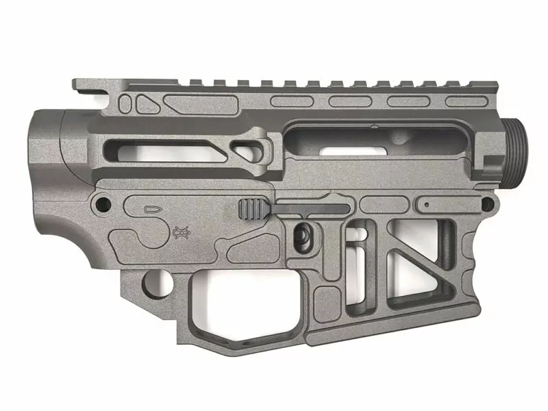 Skeletonized Ambi AR-15 80% Receiver Set Billet - 80% Lowers