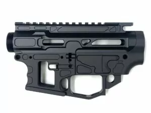 Ultra Skeleton Ambi AR9 80 Percent Lower Receiver Set With Upper, 9mm Colt, Anodized Billet For Sale