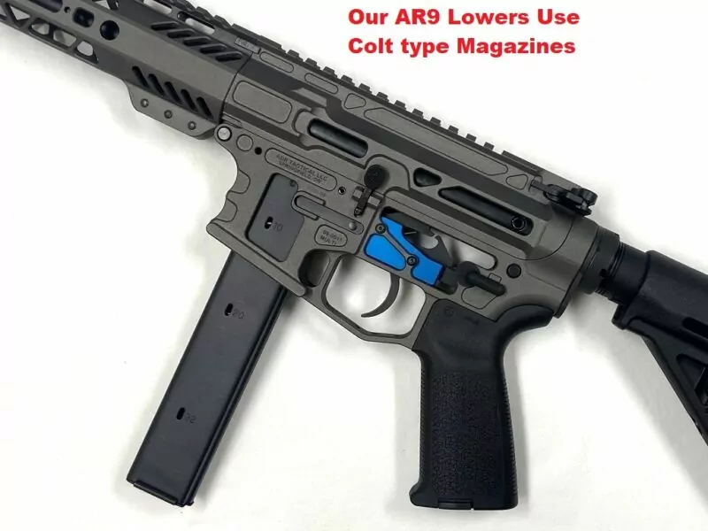 80 Percent Lower AR-9 Receiver, Colt, Billet, For Sale
